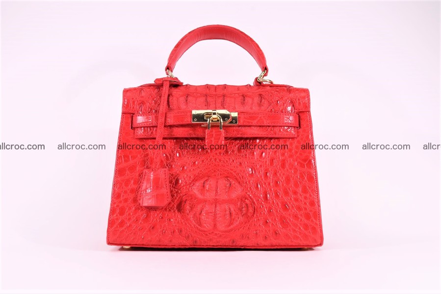 Crocodile skin handbag Kelly 1283