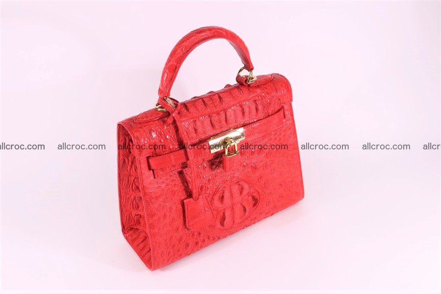 Crocodile skin handbag Kelly 1283