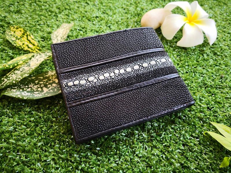 Row stone stingray leather wallet 393