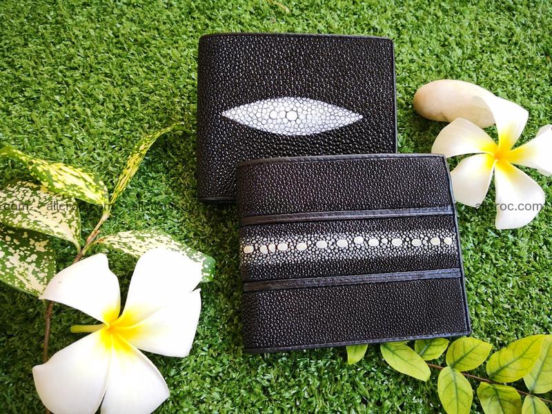 Row stone stingray leather wallet 393