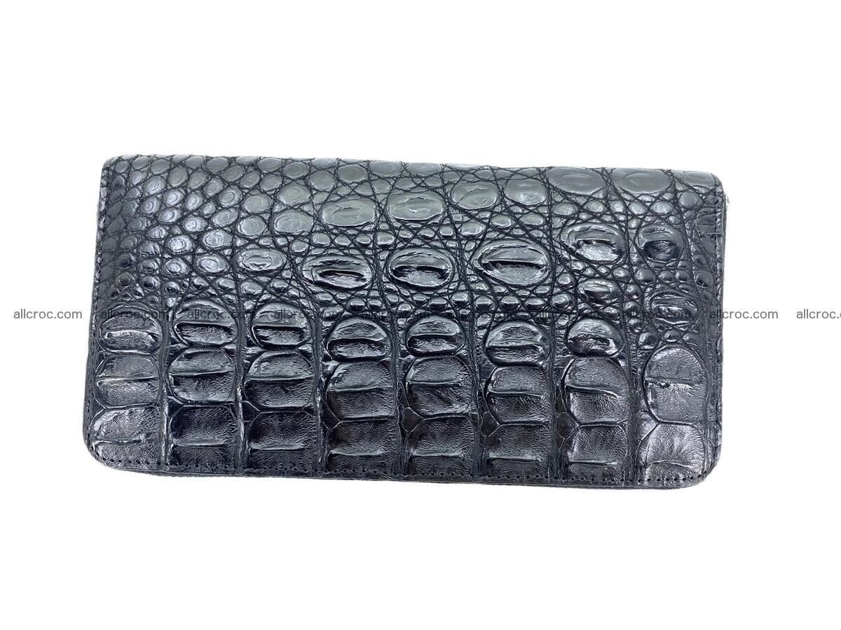 Handcrafted crocodile skin zip wallet 2112 Foto 2