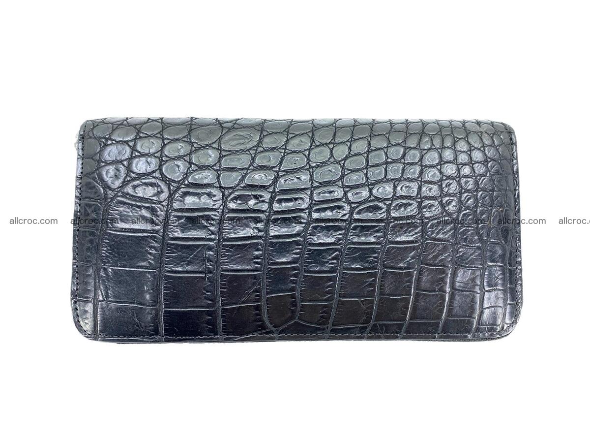 Handcrafted crocodile skin zip wallet 2112 Foto 3