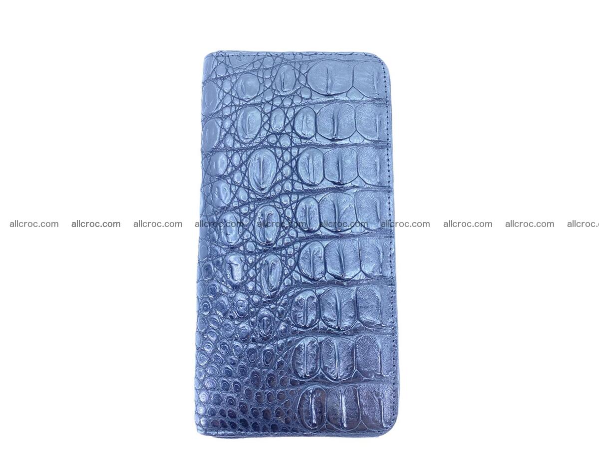 Handcrafted crocodile skin zip wallet 2112 Foto 4