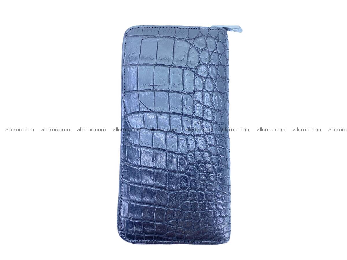 Handcrafted crocodile skin zip wallet 2112 Foto 5