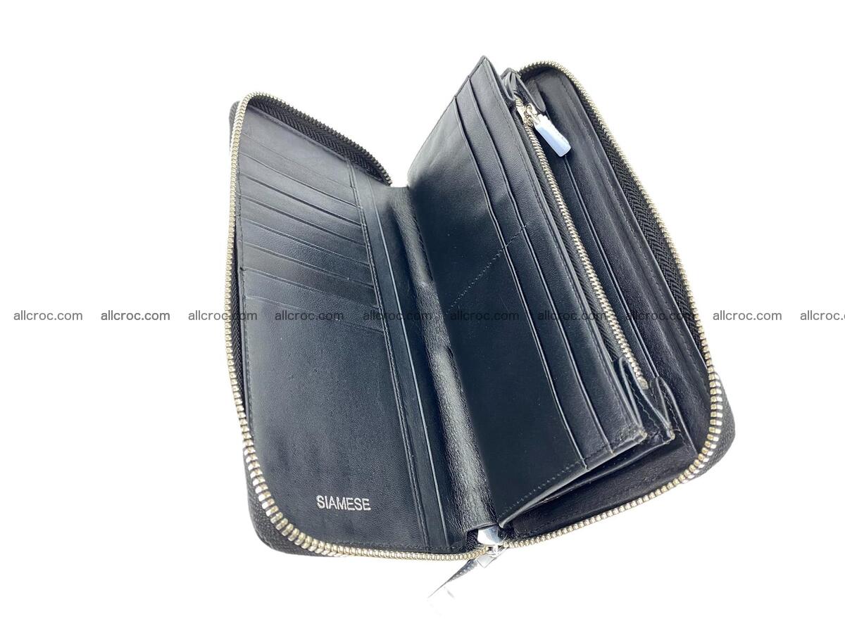 Handcrafted crocodile skin zip wallet 2112 Foto 6