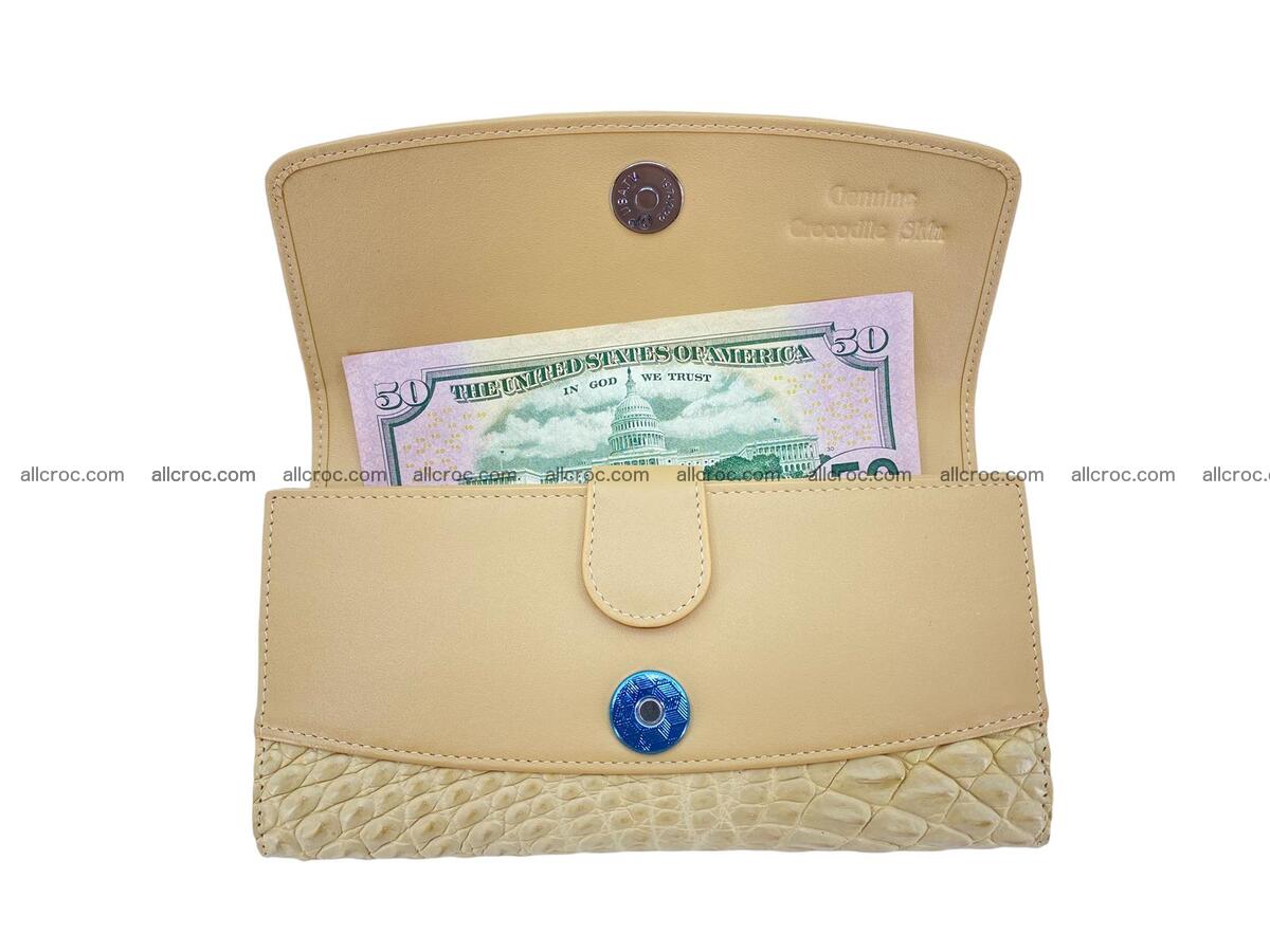 Women crocodile skin long wallet 2182 Foto 6