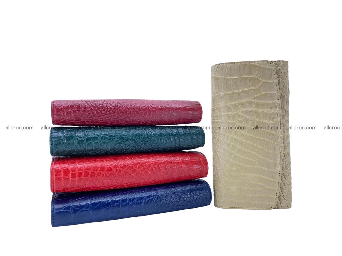Women crocodile skin long wallet 2182 Foto 10