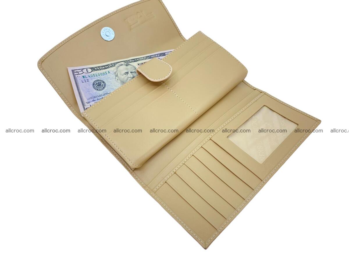 Women crocodile skin long wallet 2182 Foto 8