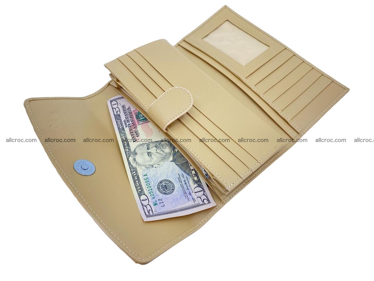 Women crocodile skin long wallet 2182 Foto 9