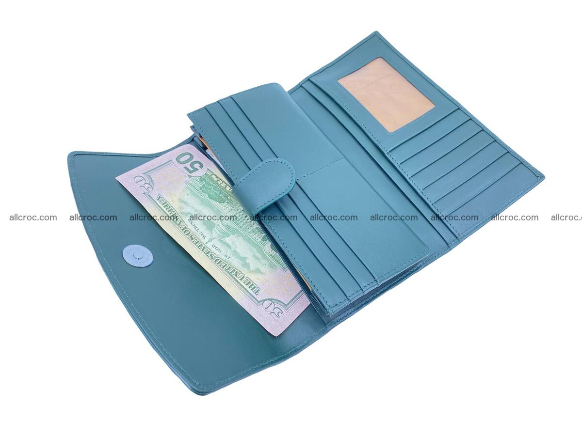 Women crocodile skin long wallet 2143 Foto 10
