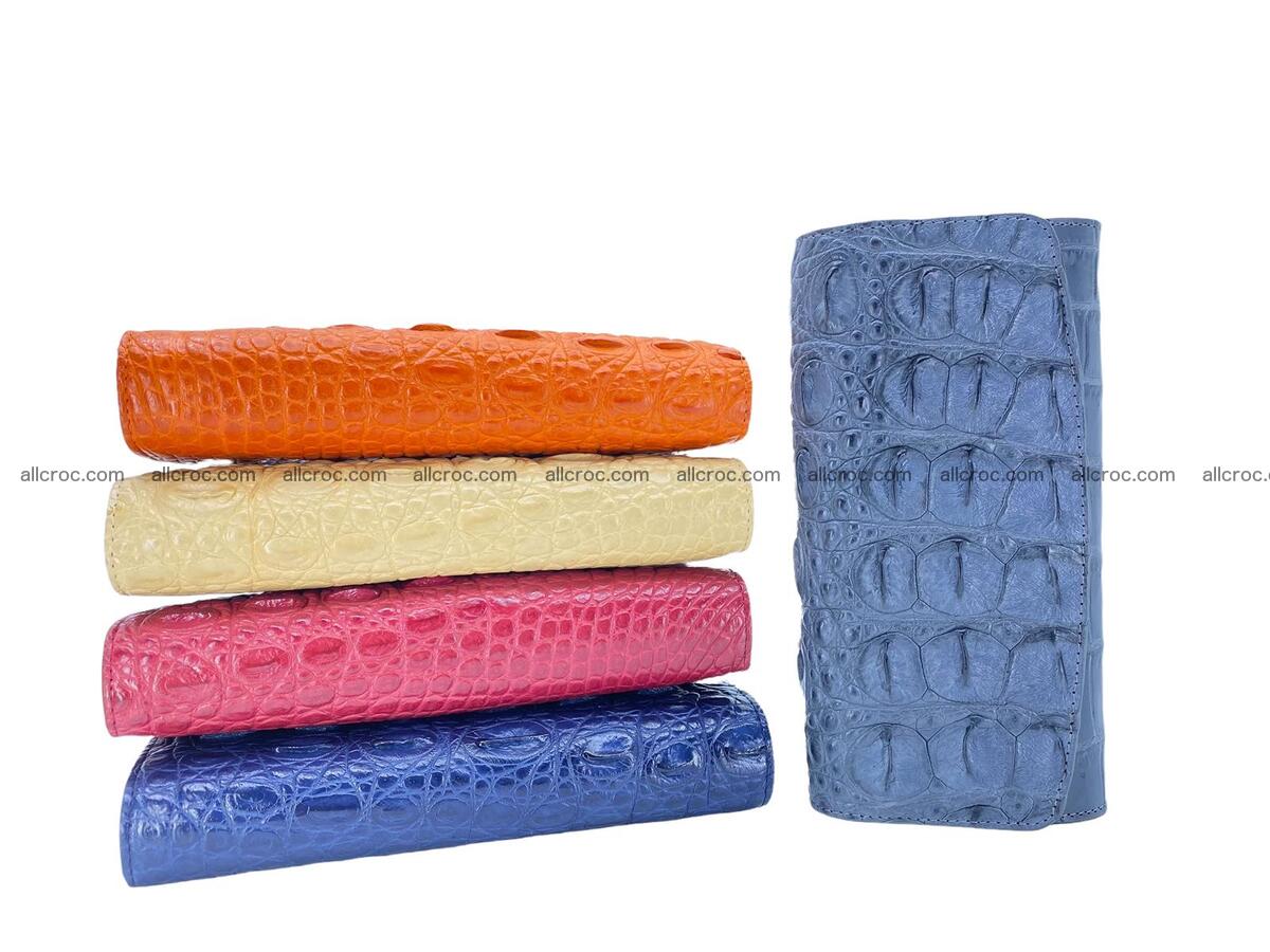 Women crocodile skin long wallet 2158 Foto 12