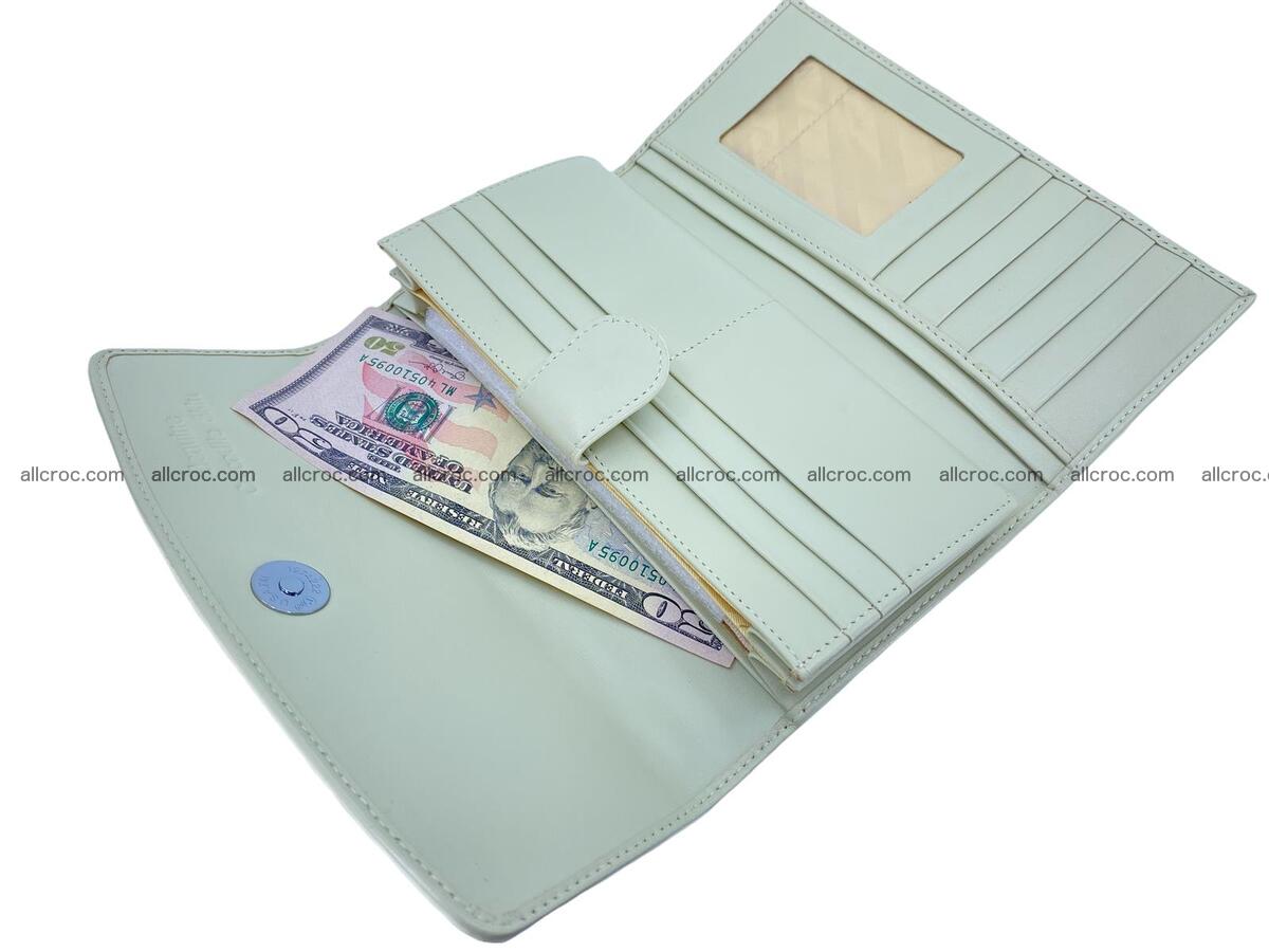 Women crocodile skin long wallet 2179 Foto 12