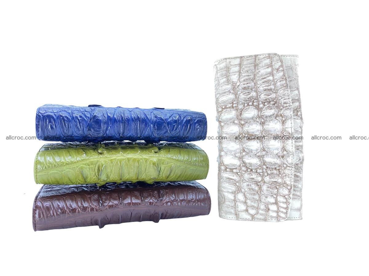Women crocodile skin long wallet 2179 Foto 13