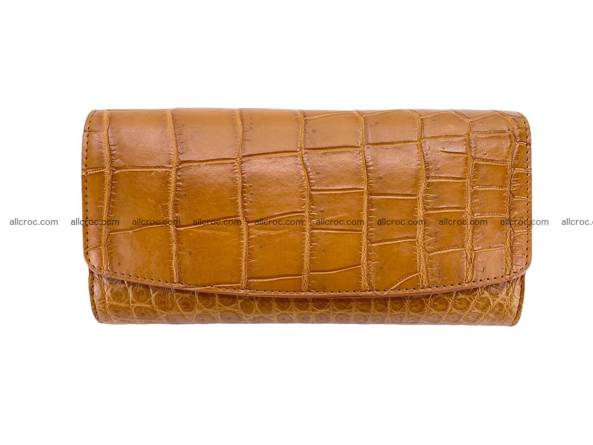 Women crocodile skin long wallet 2145 Foto 2