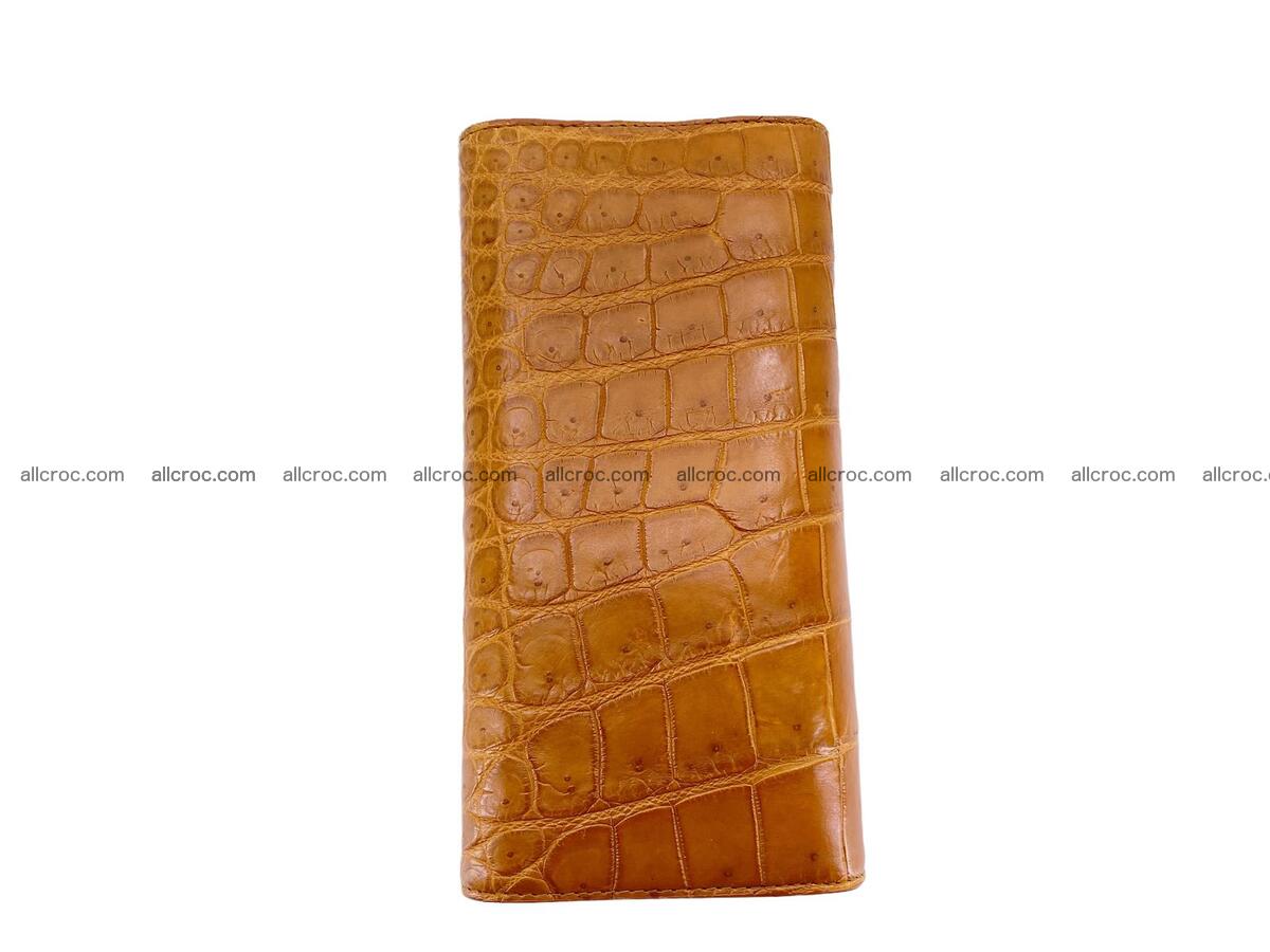 Women crocodile skin long wallet 2145 Foto 5