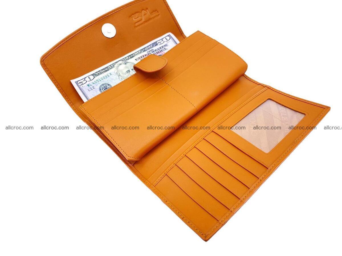 Women crocodile skin long wallet 2145 Foto 11