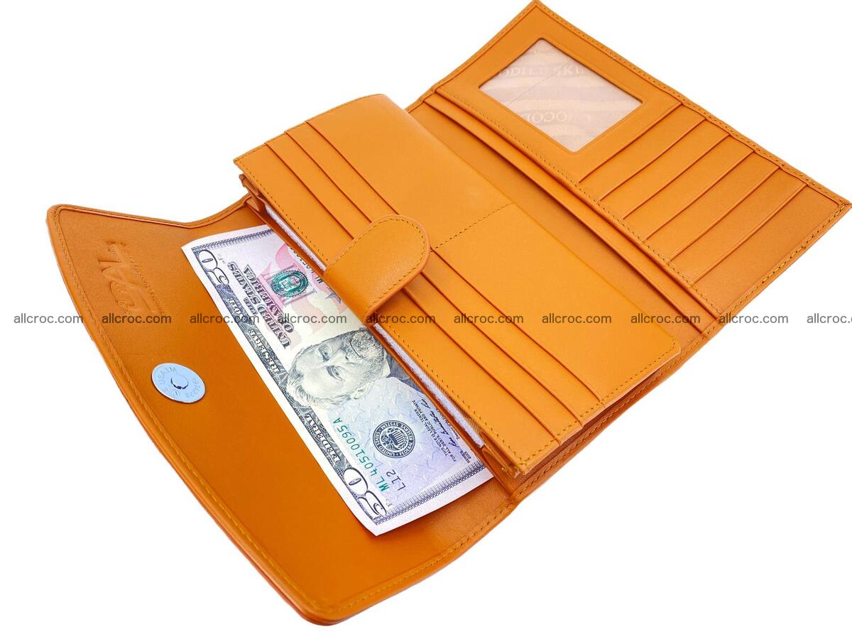 Women crocodile skin long wallet 2145 Foto 10