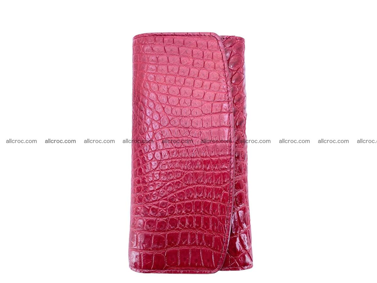 Women crocodile skin long wallet 2180 Foto 2