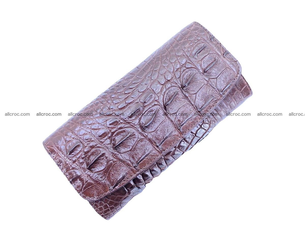 Women crocodile skin long wallet 2162 Foto 0