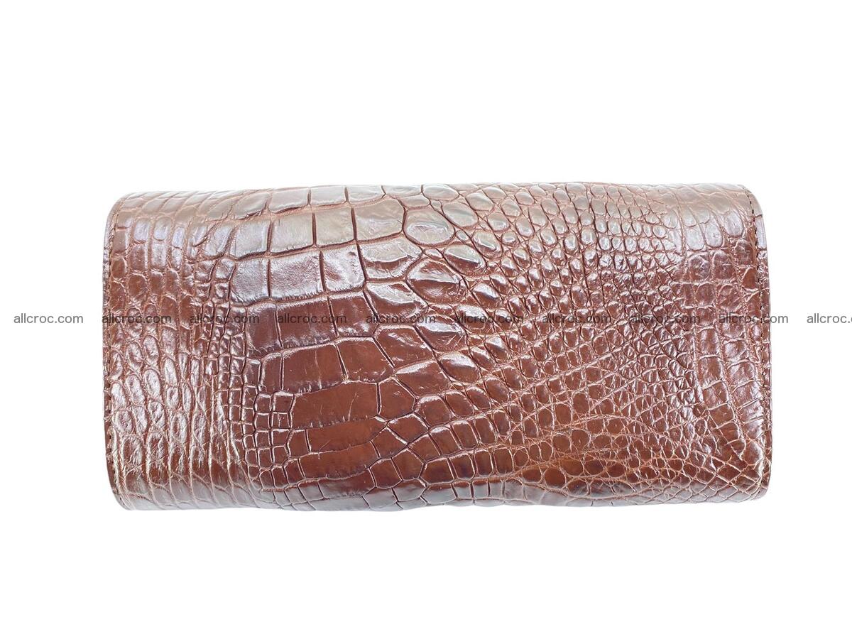 Women crocodile skin long wallet 2162 Foto 5