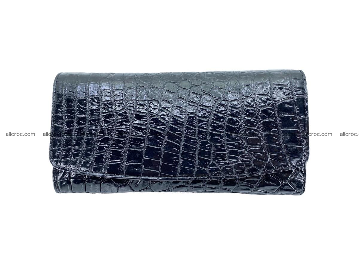 Women crocodile skin long wallet 2184 Foto 4