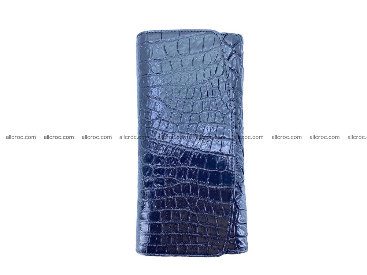 Women crocodile skin long wallet 2184 Foto 2