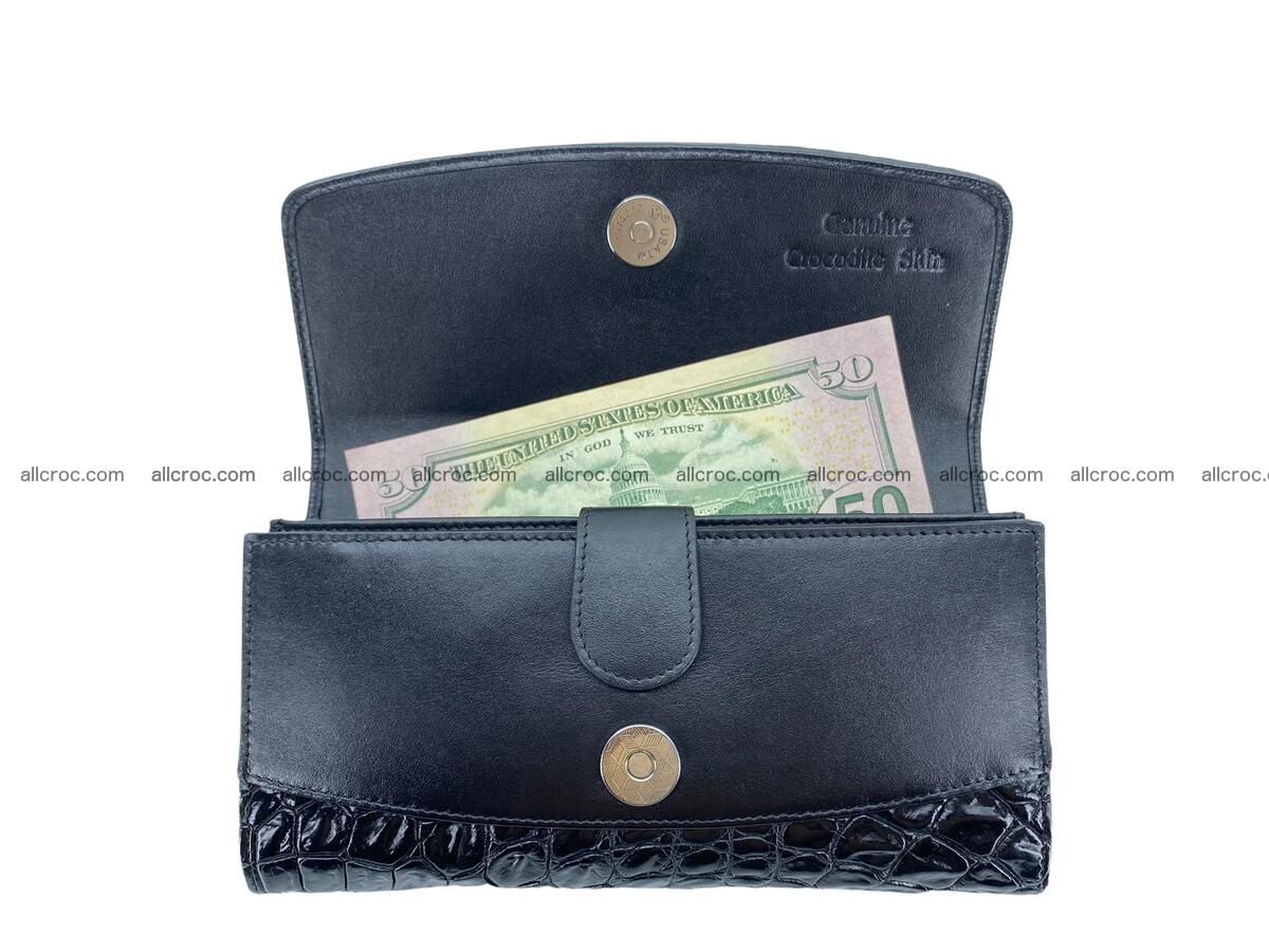 Women crocodile skin long wallet 2184 Foto 10