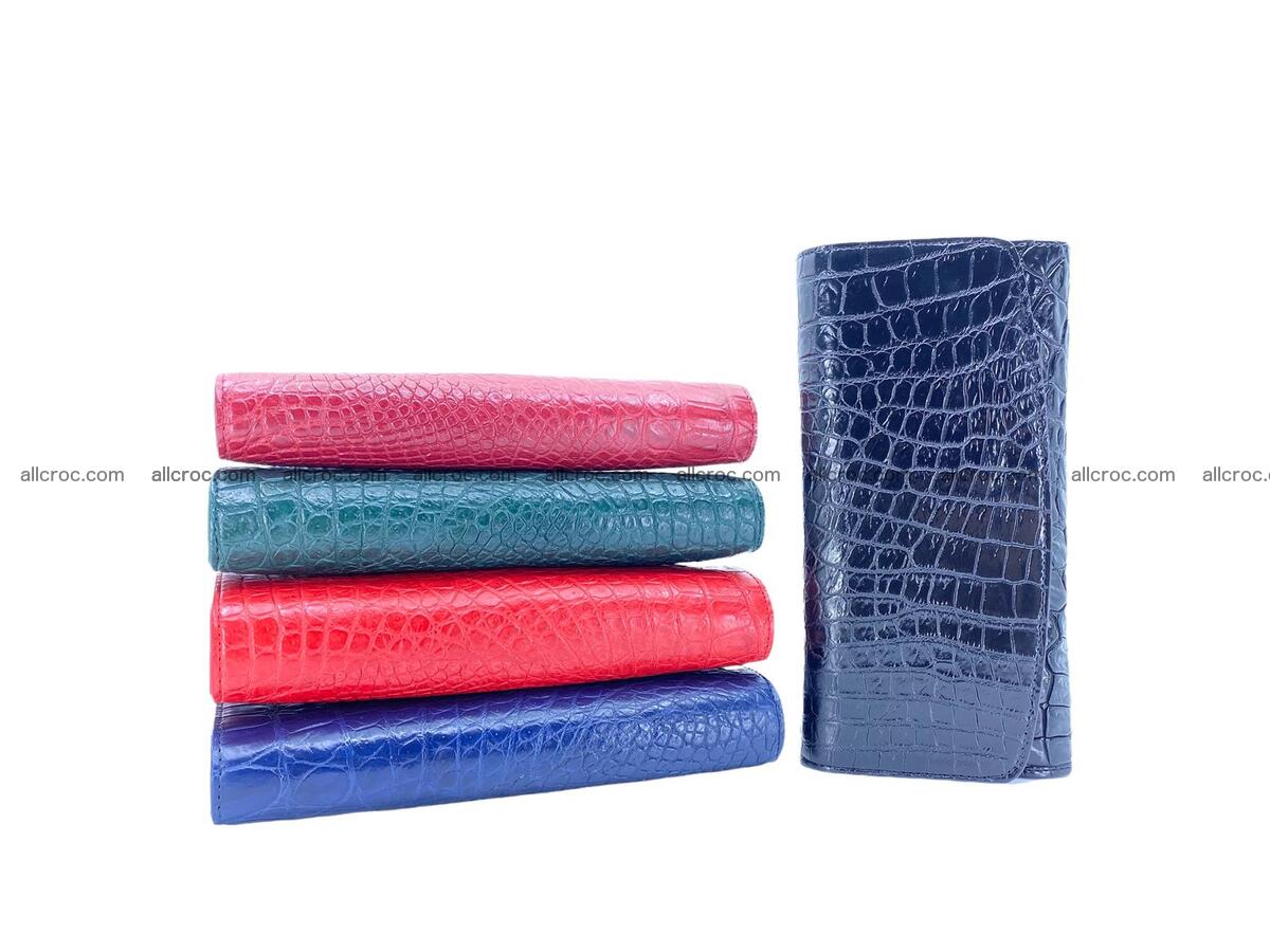 Women crocodile skin long wallet 2184 Foto 13