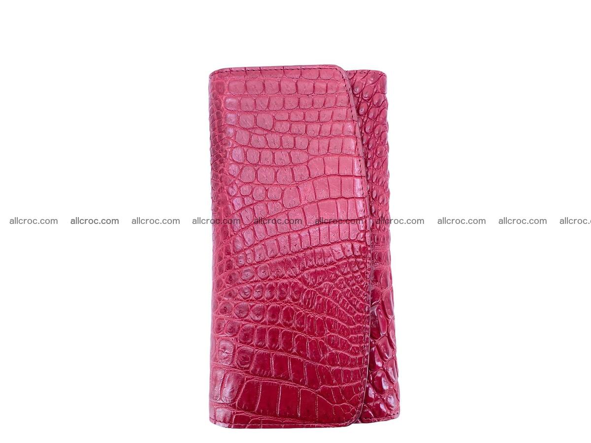 Women crocodile skin long wallet 2181 Foto 4