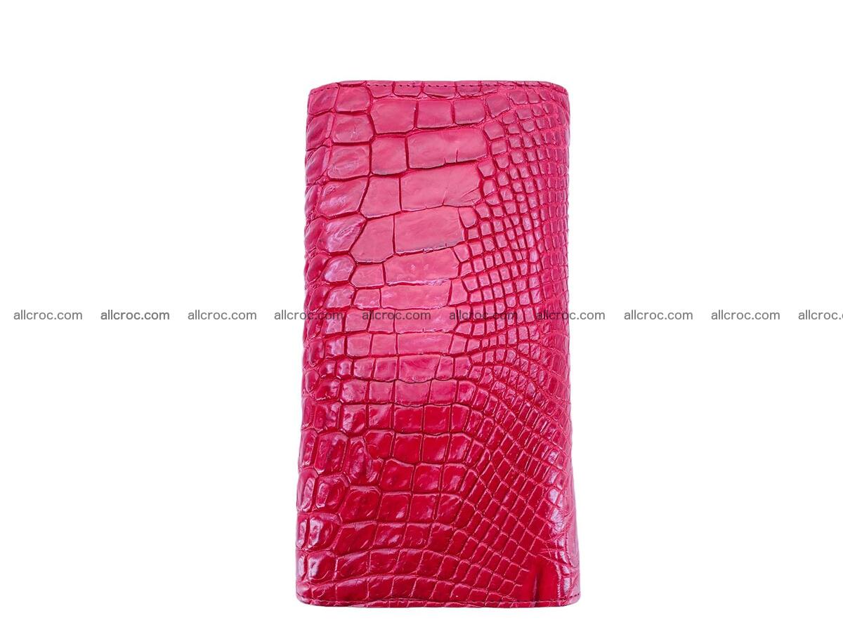 Women crocodile skin long wallet 2181 Foto 5