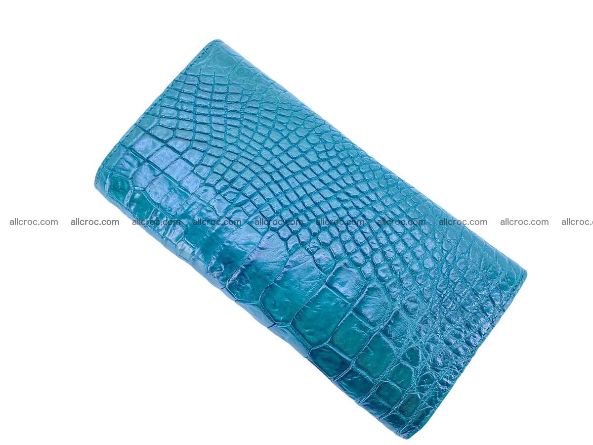 Women crocodile skin long wallet 2185 Foto 1