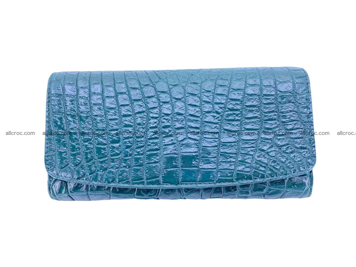 Women crocodile skin long wallet 2185 Foto 4