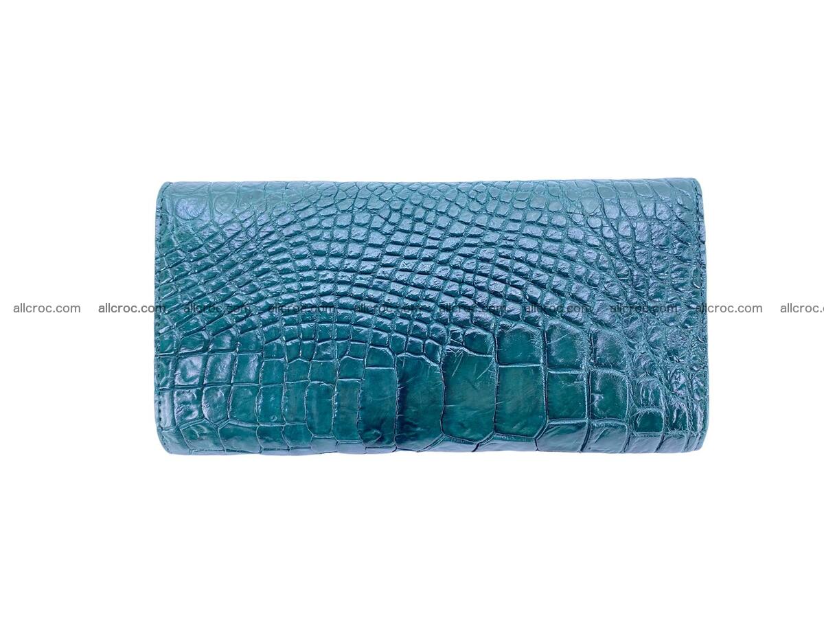 Women crocodile skin long wallet 2185 Foto 5