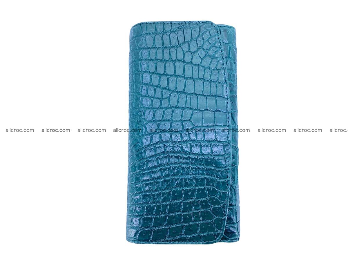 Women crocodile skin long wallet 2185 Foto 2