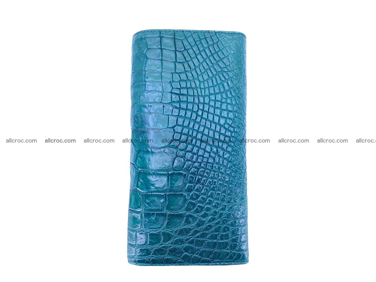 Women crocodile skin long wallet 2185 Foto 3