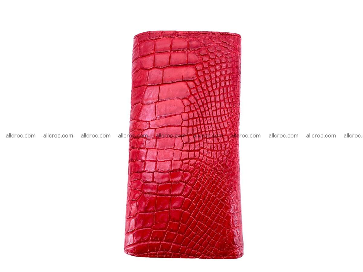 Women crocodile skin long wallet 2186 Foto 3