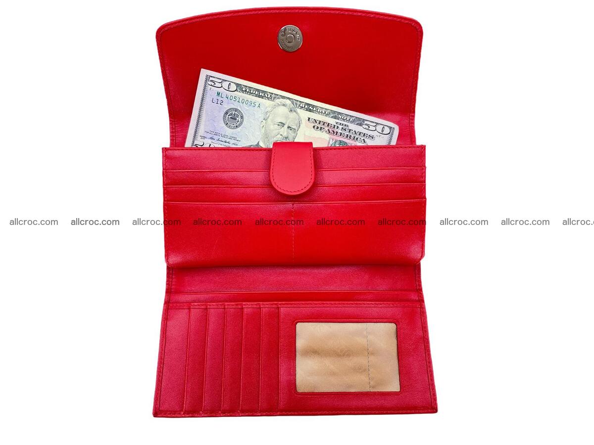 Women crocodile skin long wallet 2186 Foto 11