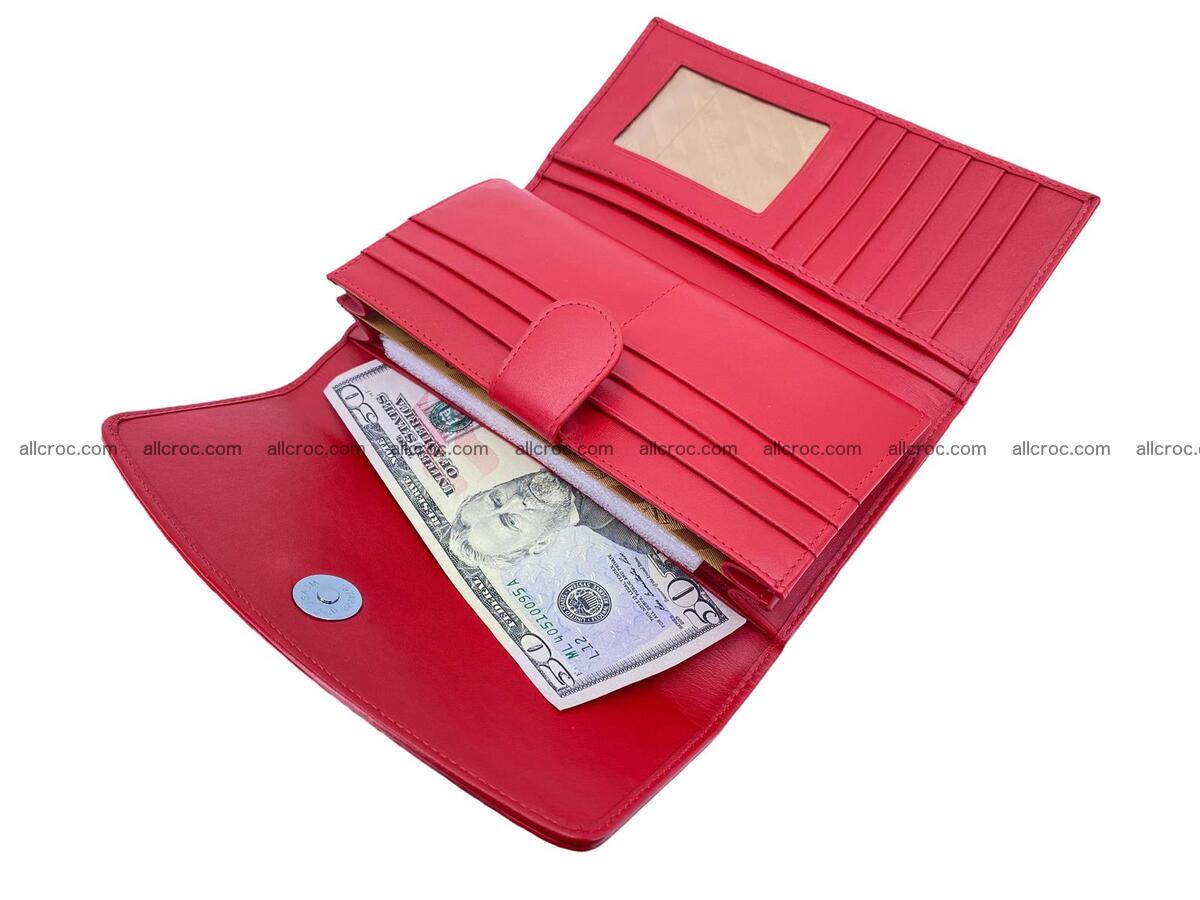 Women crocodile skin long wallet 2186 Foto 13