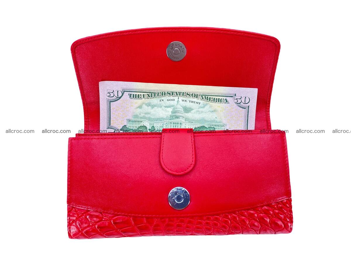 Women crocodile skin long wallet 2186 Foto 12