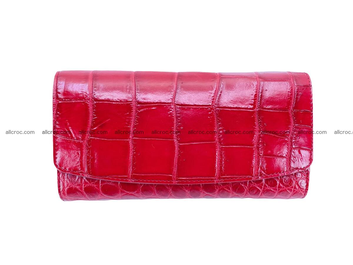 Women crocodile skin long wallet 2141 Foto 4