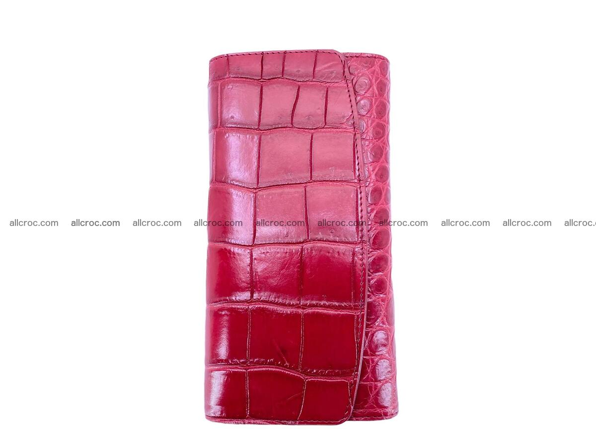 Women crocodile skin long wallet 2141 Foto 2