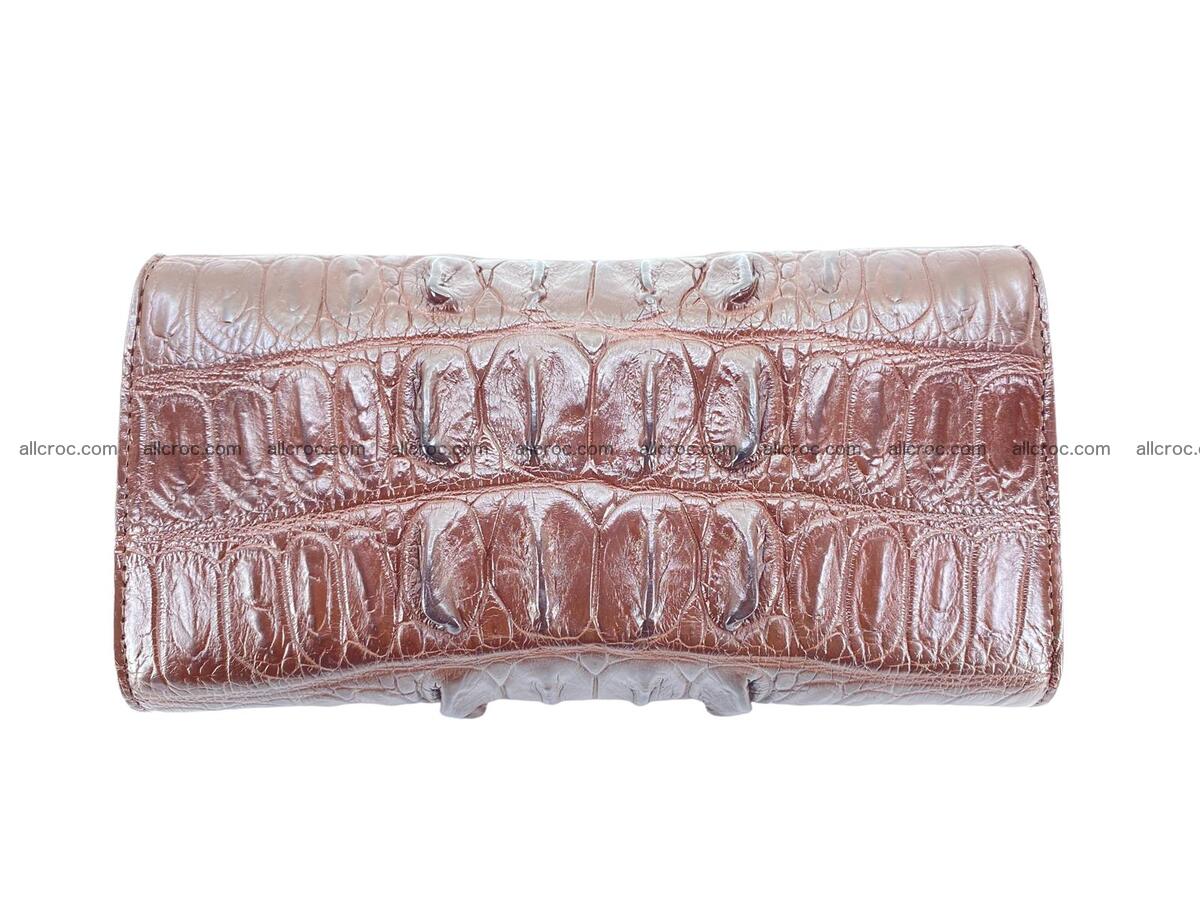 Women crocodile skin long wallet 2176 Foto 5