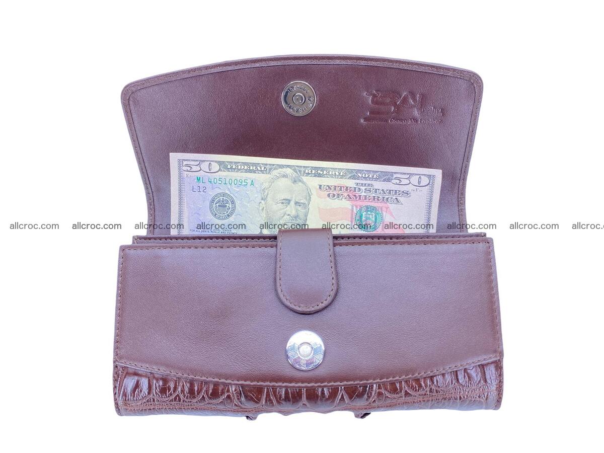 Women crocodile skin long wallet 2176 Foto 10