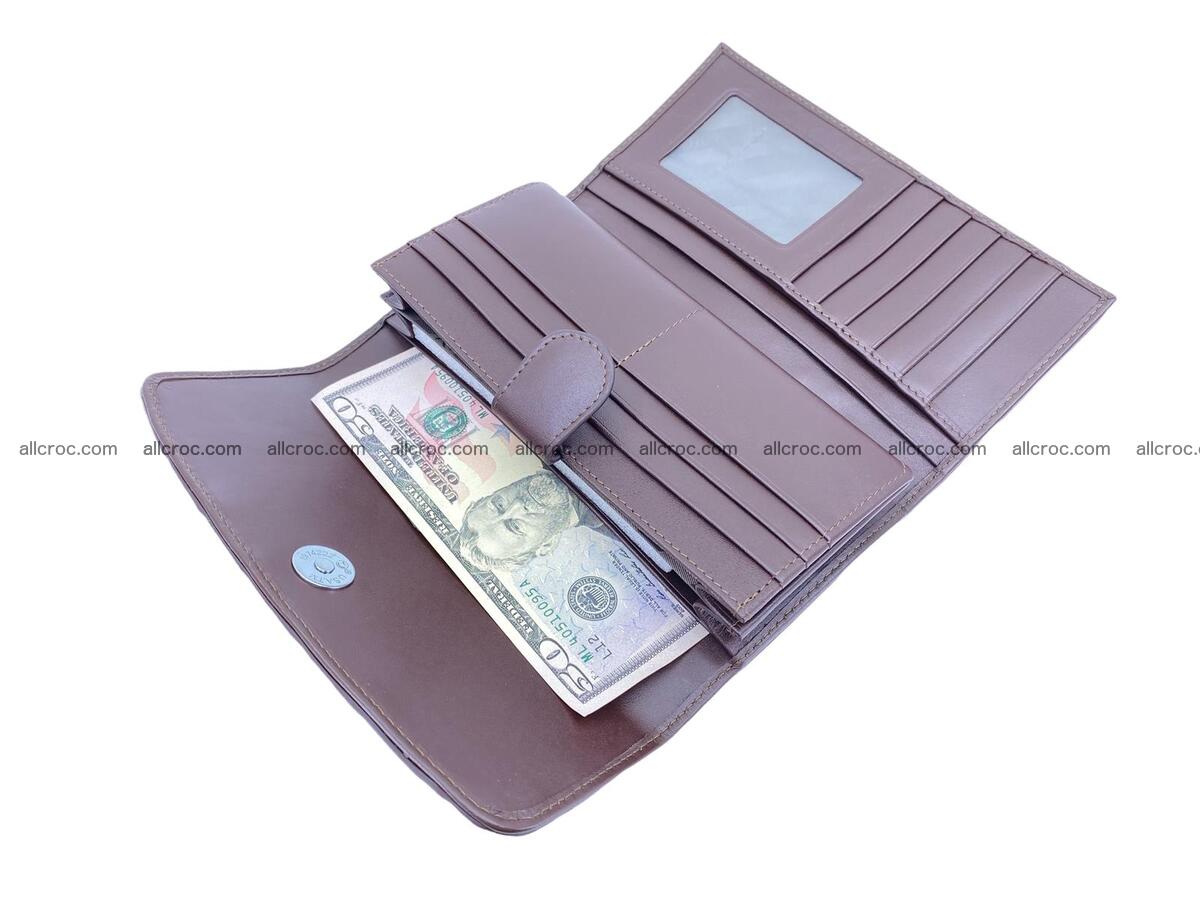 Women crocodile skin long wallet 2176 Foto 12