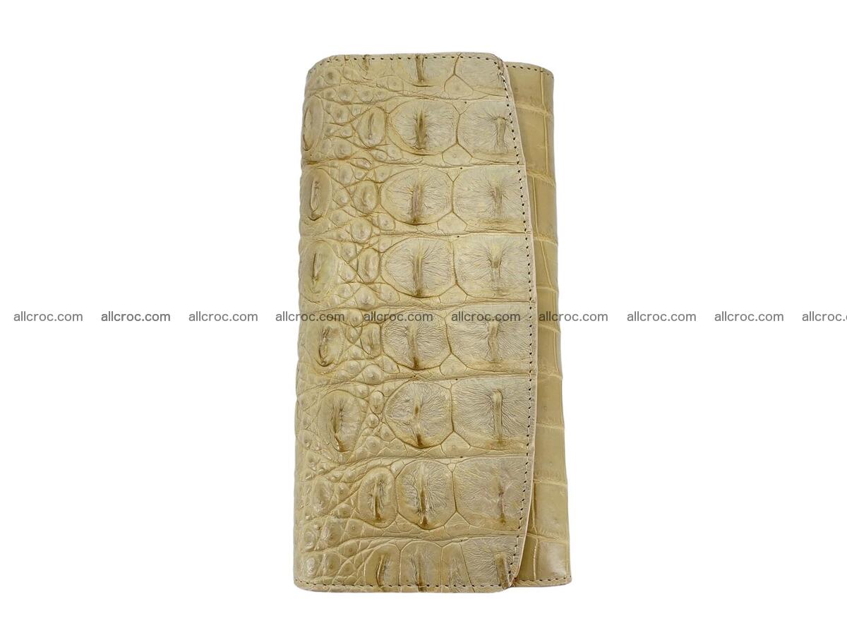 Women crocodile skin long wallet 2155 Foto 4