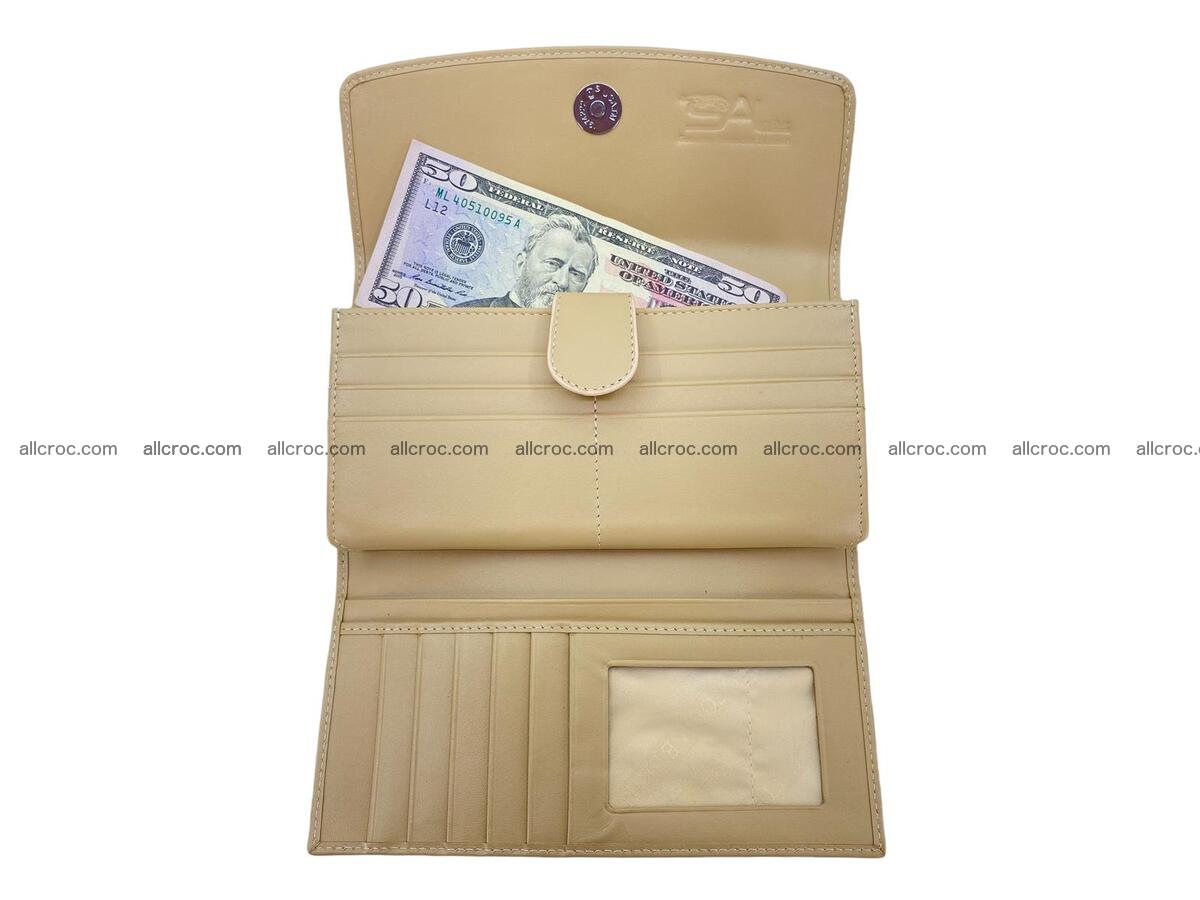 Women crocodile skin long wallet 2155 Foto 10