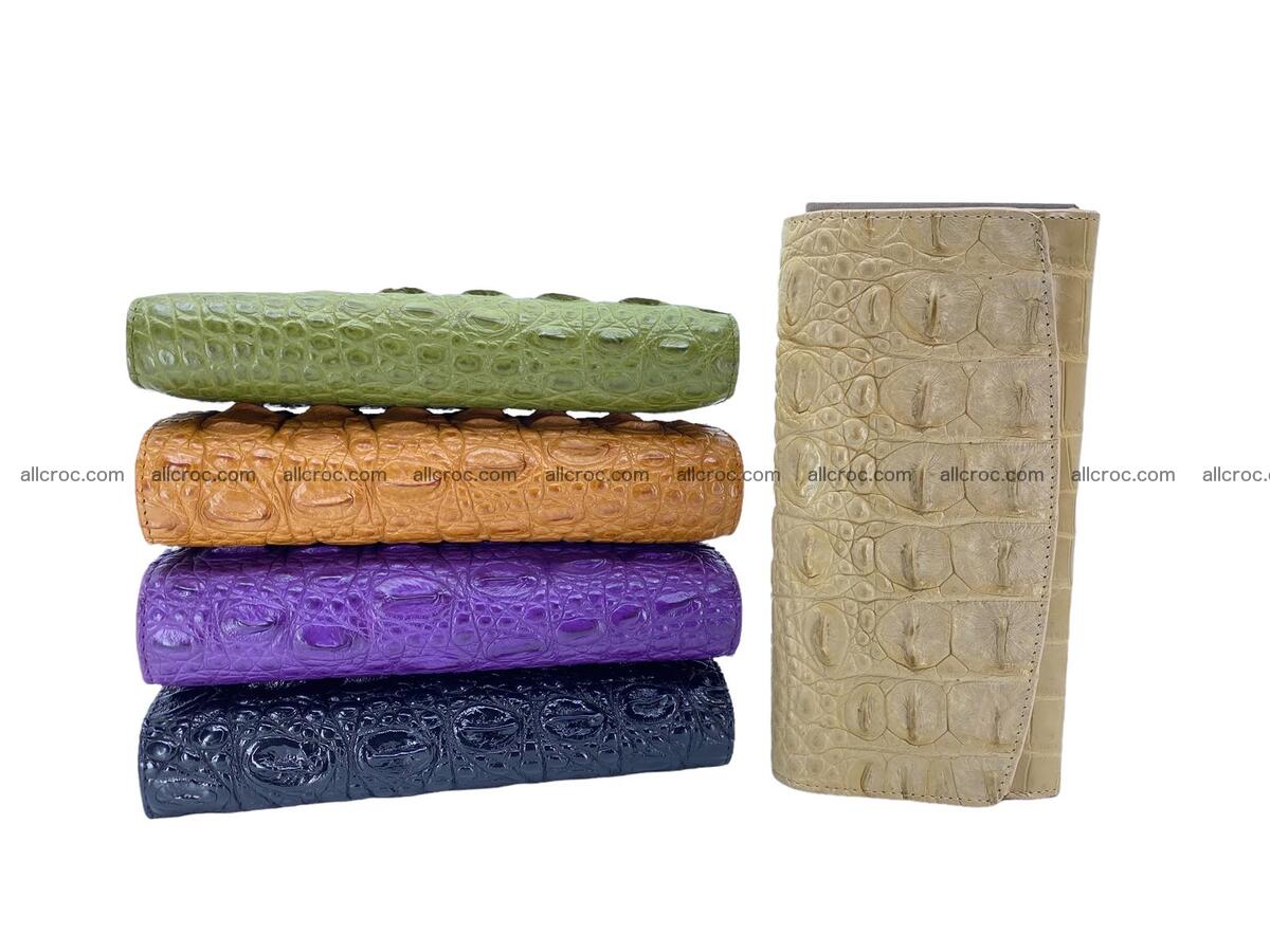 Women crocodile skin long wallet 2155 Foto 12