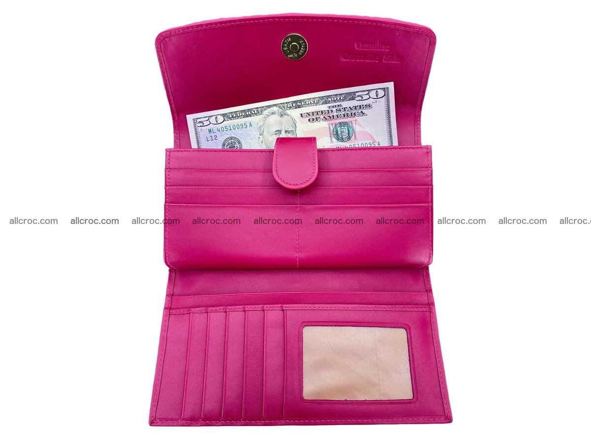 Women crocodile skin long wallet 2177 Foto 10