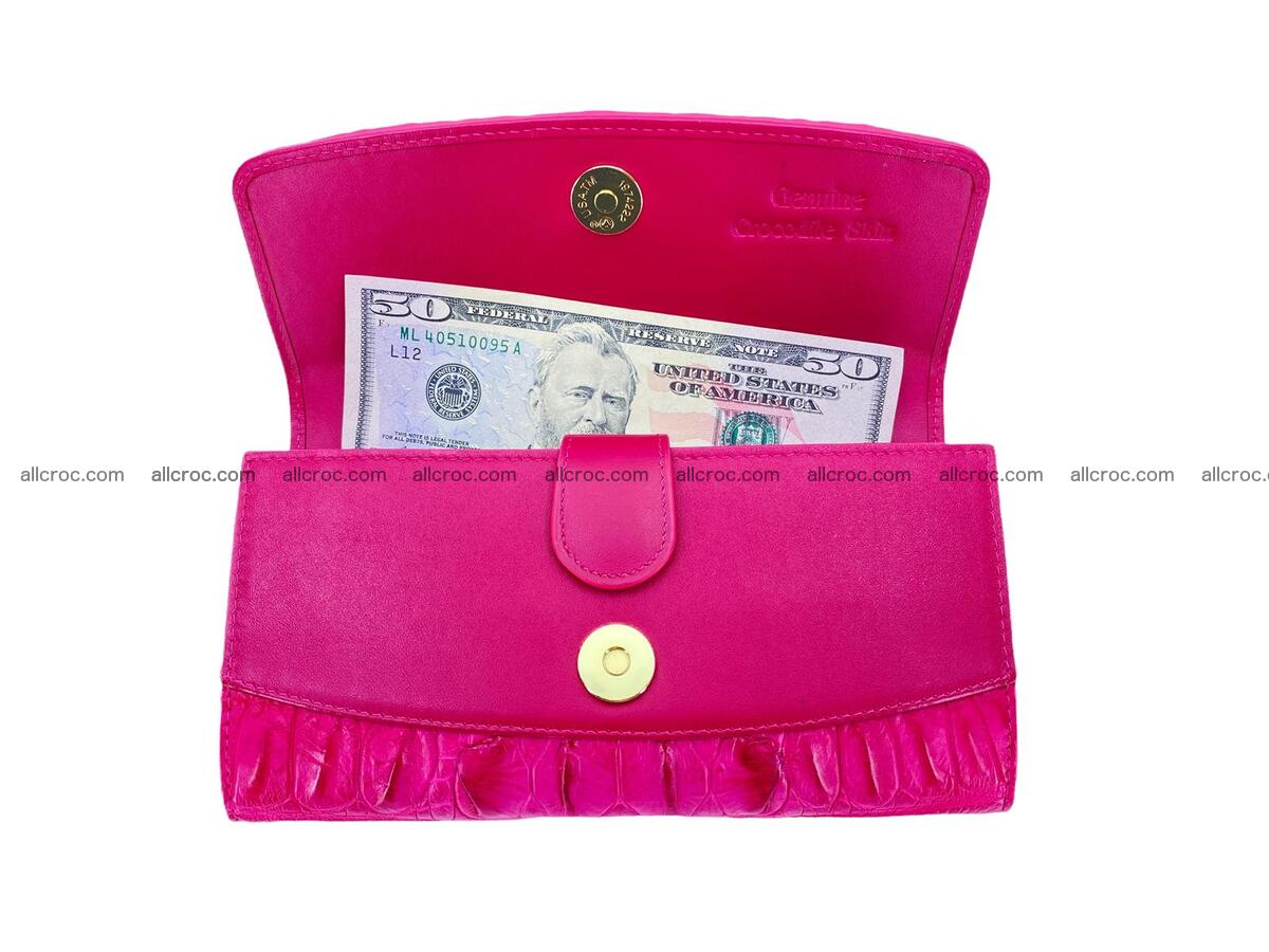 Women crocodile skin long wallet 2177 Foto 11