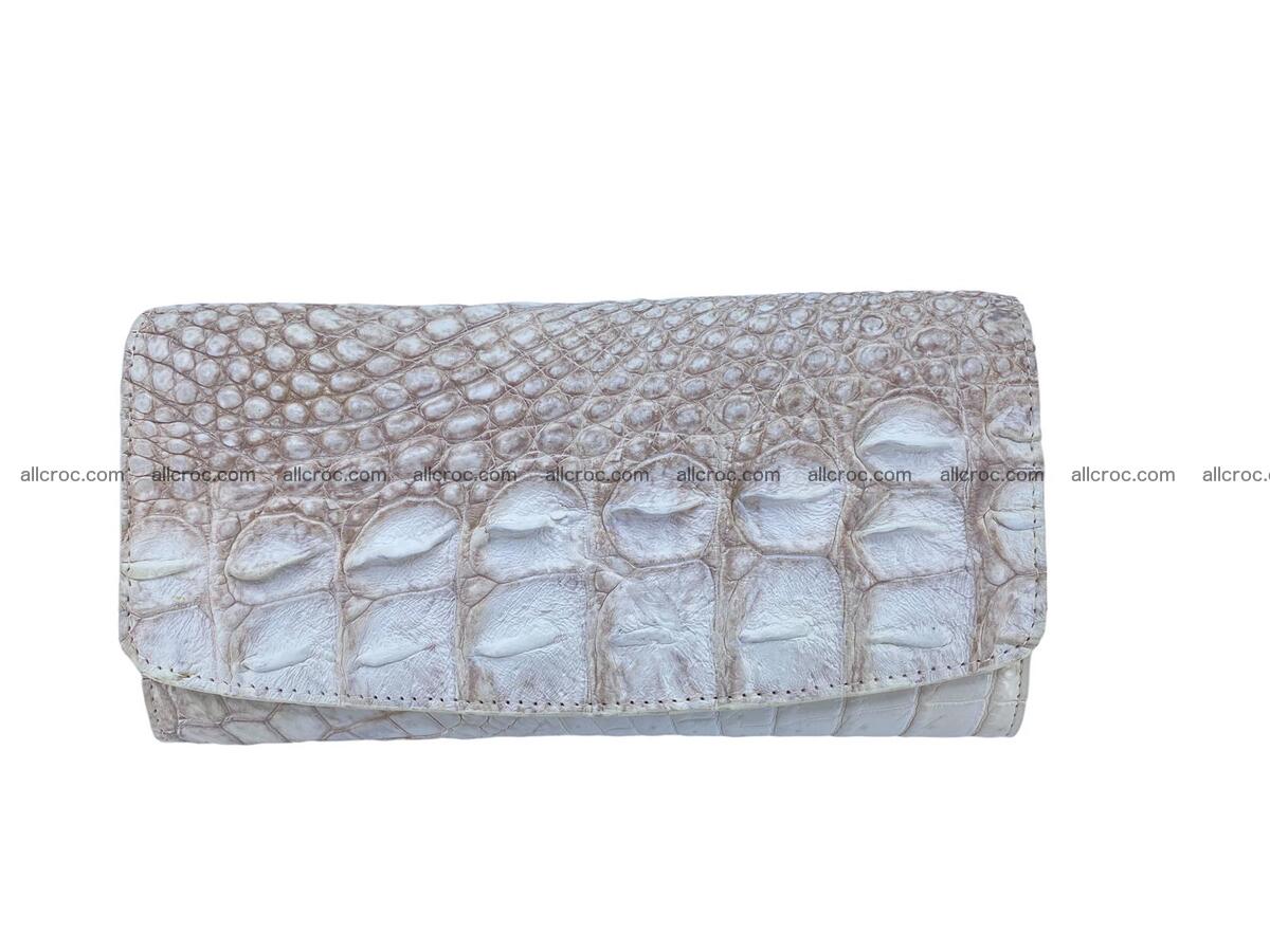 Women crocodile skin long wallet 2165 Foto 4
